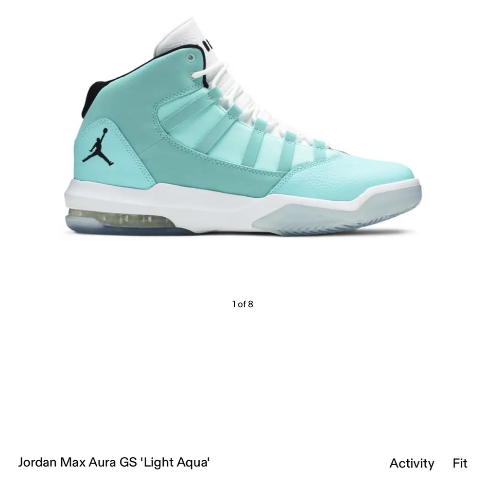 Jordan Max Aura GS 'Light Aqua' 7.5y